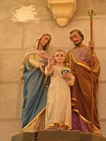 Crozet (Loire) - Nouvelle eglise - Statue - Ste famille (01)